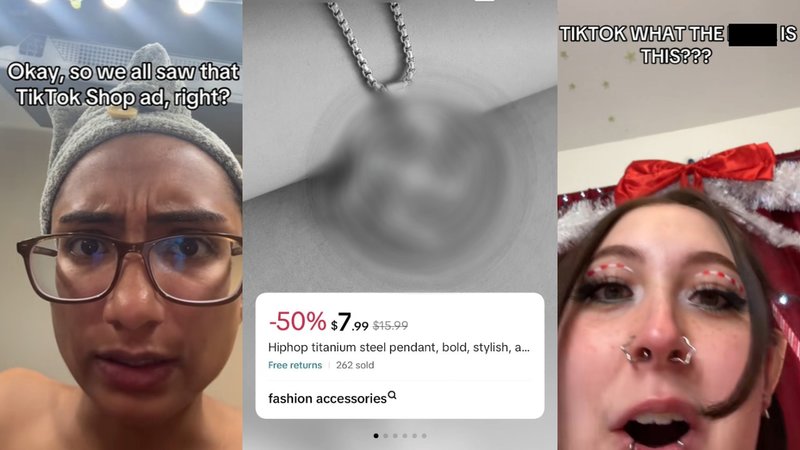 TikTok Swastika Necklace / Hip Hop Titanium Steel Pendant image examples.