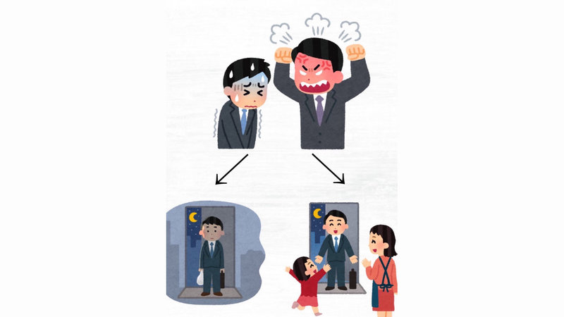 Angry Boss With Happy Family Irasutoyas