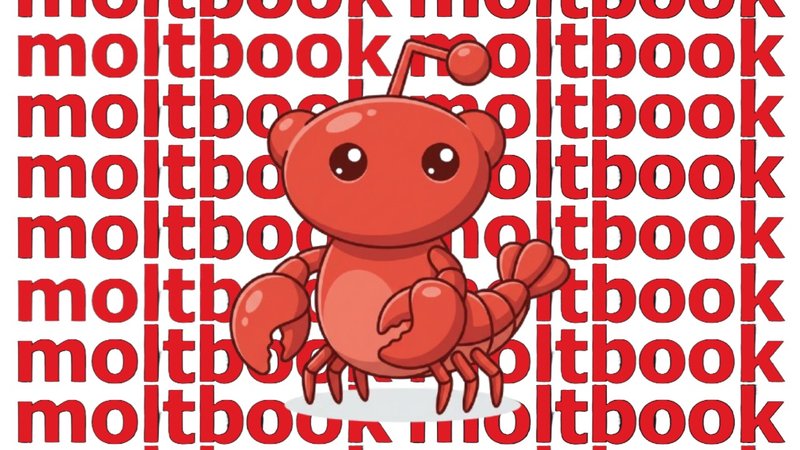 The Moltbook logo depicting a lobster Reddit Snoo character.