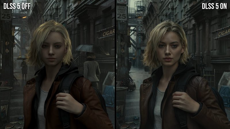 DLSS 5 Off DLSS 5 On meme example.