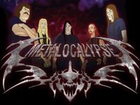 Metalocalypse logo and characters