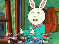 Just Go On The Internet and Tell Lies