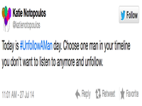 #UnfollowAMan