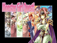 Monster Girl Quest video game title cover showing numerous characters from the series.