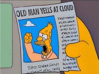 What s The Old Man Yells At Cloud Meme How The Simpsons Scene 