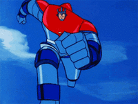 A GIF of Astroganger running that inspired parodies with different characters. 