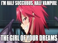 Mari Setogaya / Half Succubus Half Vampire meme.
