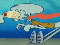 Squidward Yell original video and meme.