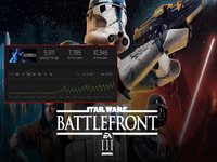 Fake Star Wars Battlefront 3 banner and a screenshot of a Steam chart showing Star Wars Battlefront 2 player count.