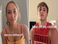 Take My Clothes Off trend image examples.