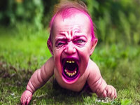Purple Zombie Baby meme