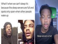 Sleep Servers meme and image examples.