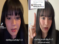 Children of the Waning Star cult TikTok image examples.
