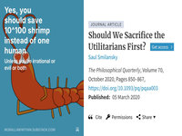 Yes You Should Save 10^100 Shrimp meme.