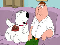 Brian Griffin I Love Chocolate meme.