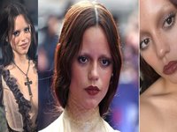 Jenna Ortega Wednesday Premiere Look / Buccal Fat Removal Surgery Rumors image examples.