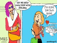 Marks and Spencer Trans Employee Bra Fitting Controversy meme example.