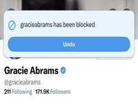 So I Blocked Gracie Abrams