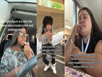 School Phone Bans meme and image examples from tiktok.