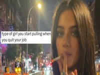 Type Of Girl You Pull When You're Unemployed / Unemployment Glow image and meme example depicting Brooke Flecca.