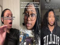 Olandria George Floyd Meme Controversy image examples from tiktok.