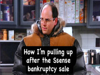 SSENSE Bankruptcy Sale meme example depicting George Costanza from Seinfeld.