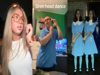 Siren Head Dance image examples from tiktok.