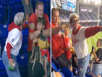 Phillies Karen / Baseball Karen image examples.