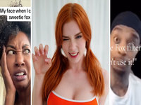Sweetie Fox Filter on TikTok image examples.