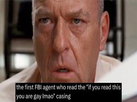 If You Read This You Are Gay LMAO meme depicing Hank Schrader from Breaking Bad.