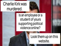 Charlie Kirk Critics Doxxing Campaigns image examples.