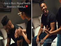Why You Acting Like a Bitch? / Because I Gave You Too Many Chances to Understand / June is Men's Mental Health Awareness Month meme.