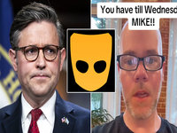 Mike Johnson Grindr Leak Rumor depicting images of him and TikTok user razzledazzlemo.