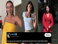 Gio Scotti Fat Discourse depicting images of the model that circulated online.