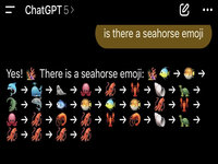 Asking AI if There's a Seahorse Emoji