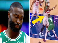 Jaylen Brown's Fake Hairline / Hair Dye image examples.