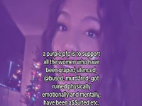 Purple PFP TikTok Trend image example.