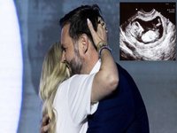 Erika Kirk 8 Weeks Pregnant Rumor depicting an image of her and JD Vance and an ultrasound image.