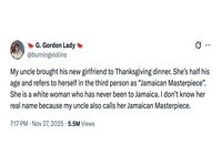 Jamaican Masterpiece meme and tweet.