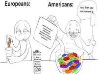 Europeans vs Americans Milk and Cereal Comic by Catoonz.