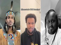 Three examples of TikTokers claiming that Minnesota was promised to the Somalis.