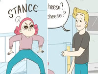I Have a Question / Is It About Cheese meme and webcomic.
