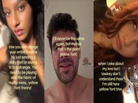 Yellow Font Theory image examples.