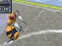 An image of Beedrill from Pokemon Stadium using String Shot.
