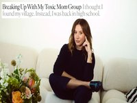 Ashley Tisdale-French sitting on a couch under her article title.