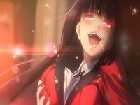 Yumeko Grabbing Boob meme depicting an image of Yumeko from Kakegurui grabbing her breast.