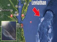 An image of a supposed leviathan waking up near Virginia.