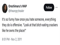 bitch eating crackers