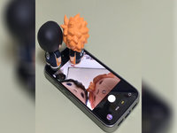 Chibi Characters Looking at Front Camera meme.