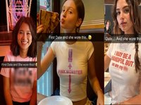 First Date and She Wore This meme examples.